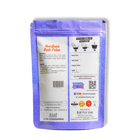 Amritsari Wadi Pulao Premix - 480gm