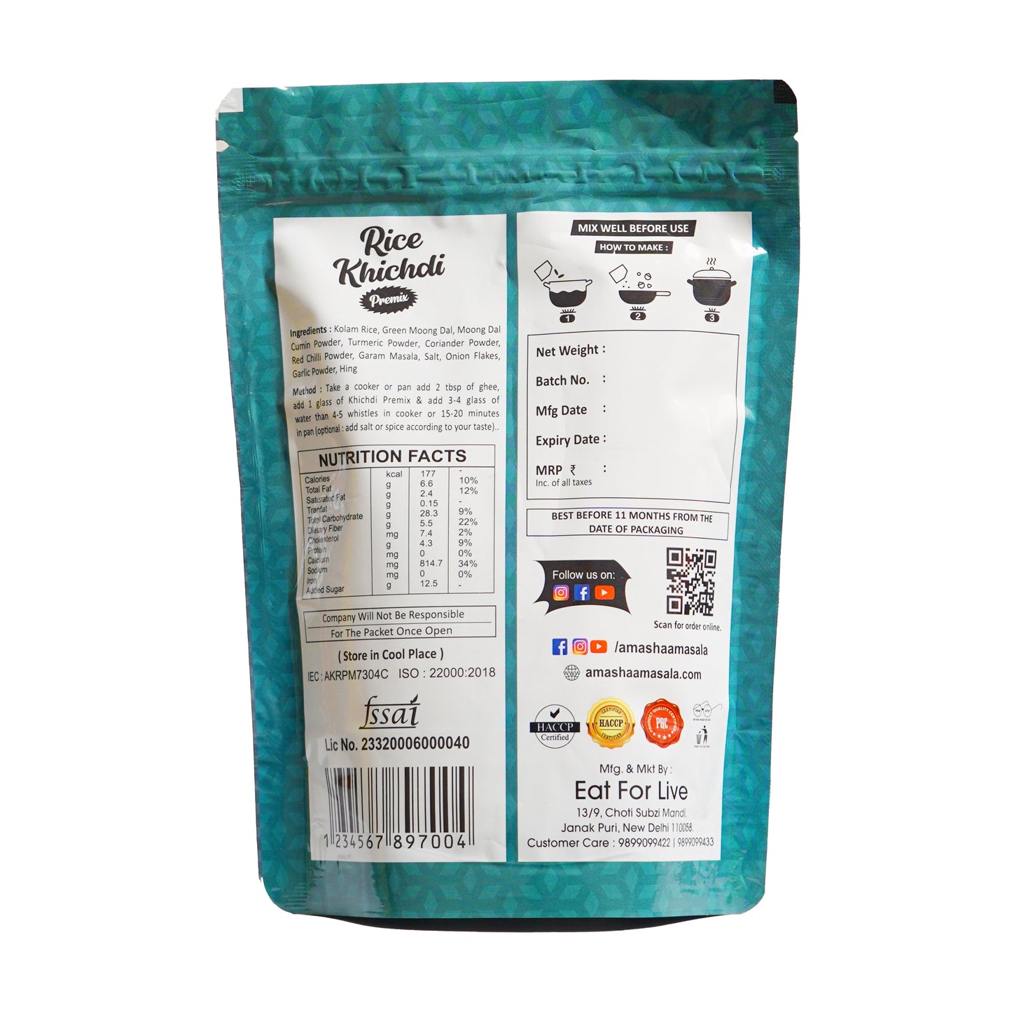 Dal Khichdi Premix β 500gm