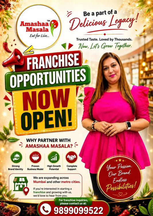 Amashaa Masala Franchise Opportunity: Be a Part of Our Delicious Legacy