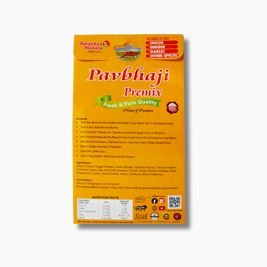Pav Bhaji Premix – 100gm