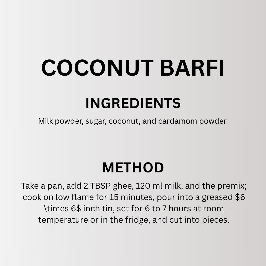 Coconut Barfi