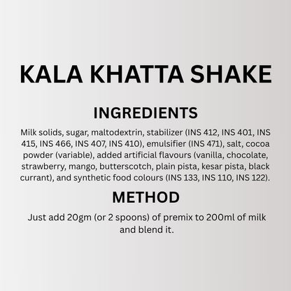 Kala Khatta Premix