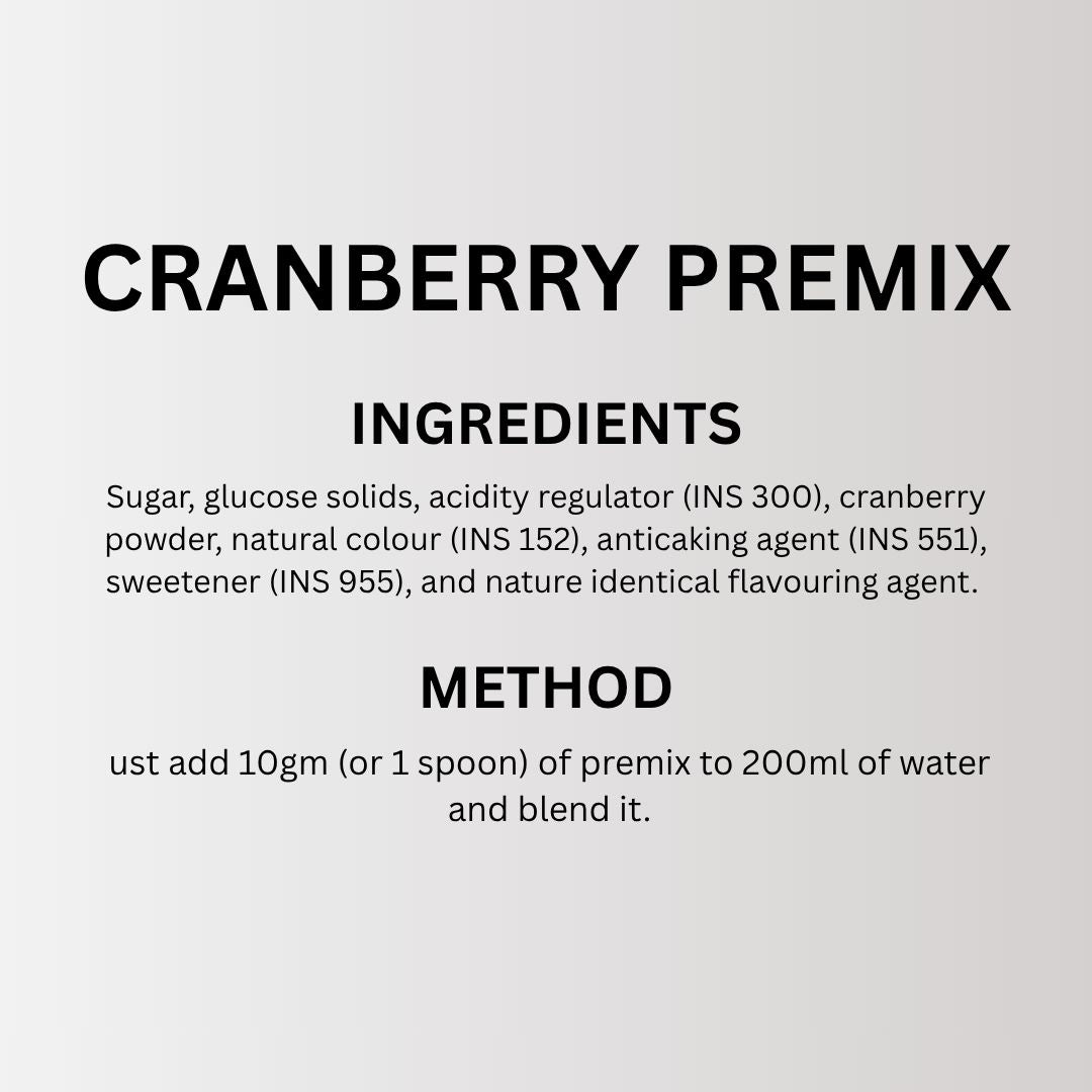 Cranberry Premix