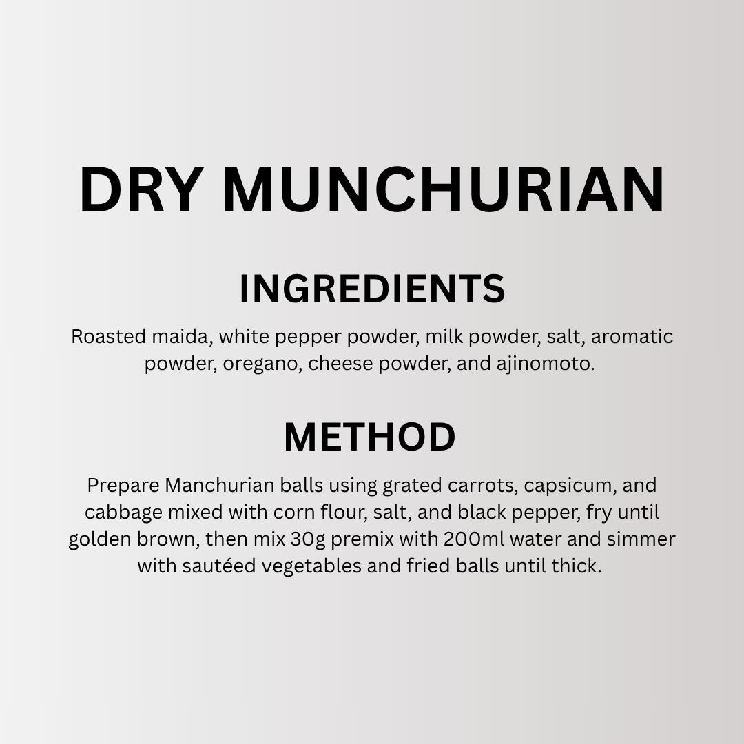 Dry Munchurian Premix