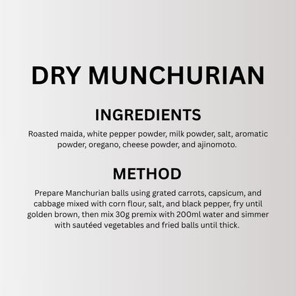Dry Munchurian Premix