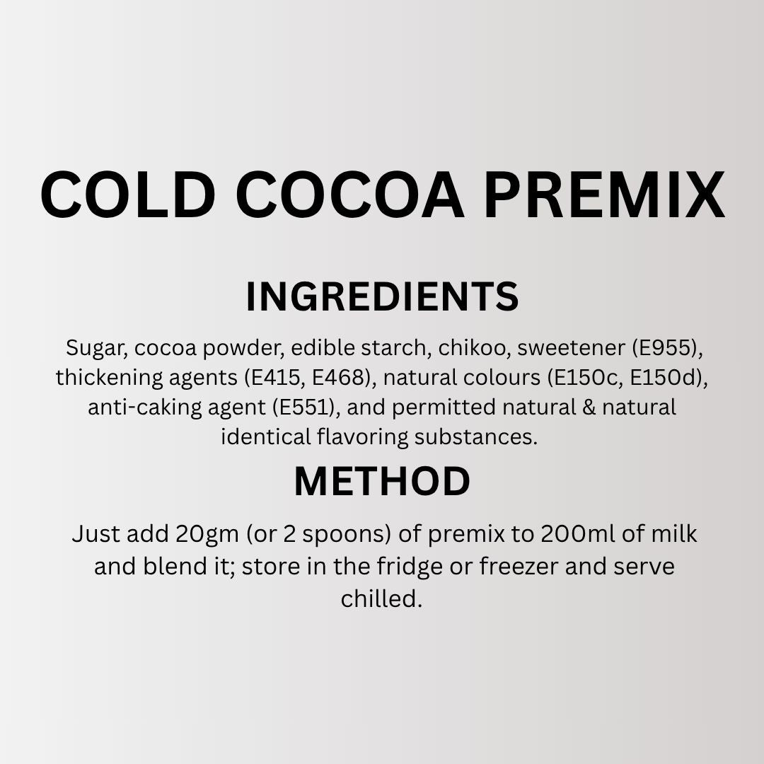 Cold Cocoa Premix