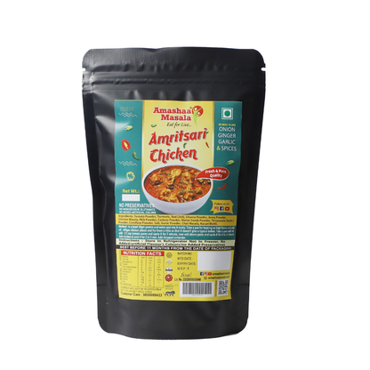Amashaa Masala Authentic Amritsari Chicken Gravy Mix – Ready-to-Cook Spice Blend (Pack of 1)