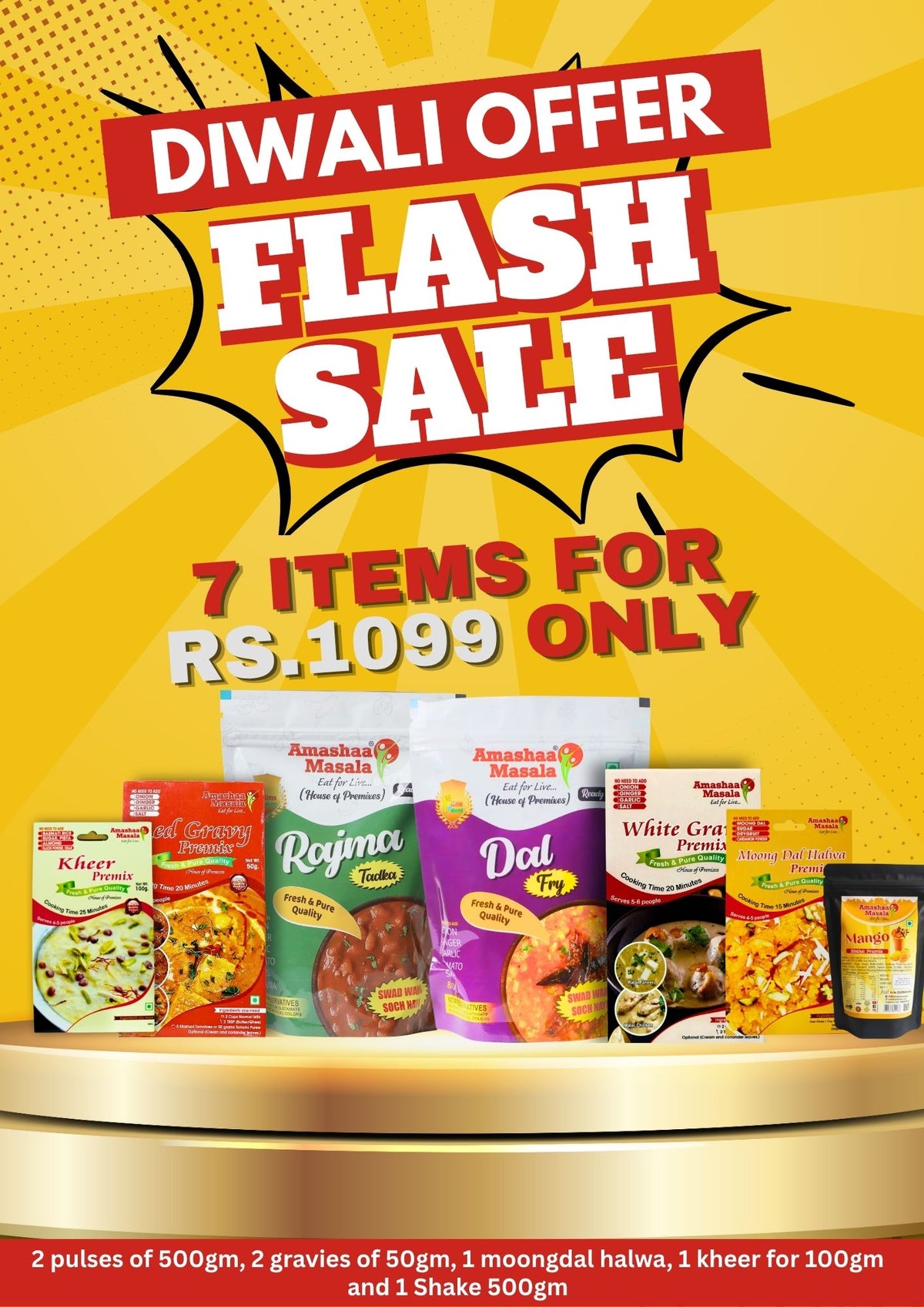 Diwali Offer - 7 items for 1099 only